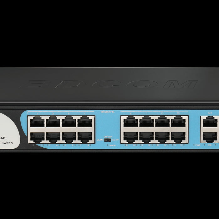 BDCOM 16-Port 100M PoE Switch (16-Port 100M PoE + 1 GE + 1 SFP) 180W PoE Budget