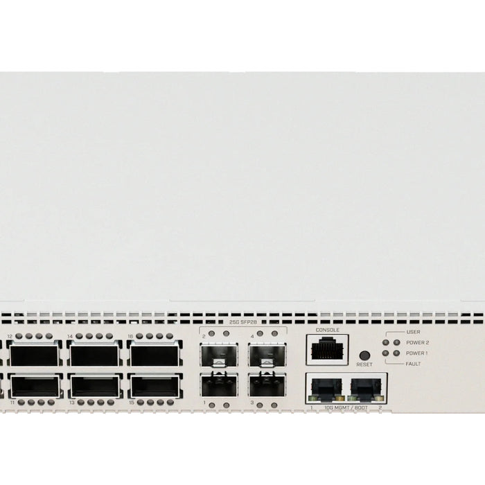 MikroTik 16 Port 100G QSFP28 Cloud Router Switch | CRS520-4XS-16XQ-RM