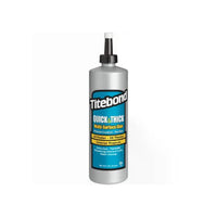 Titebond Quick & Thick Multi-Surface Glue, 16 oz - Strong Adhesive for Interior Projects, Woodworking & Crafts