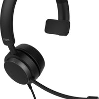 Snom A310M Mono Over-Ear Headset, Passive Noise Cancellation, VoIP Phone Headset, RJ9