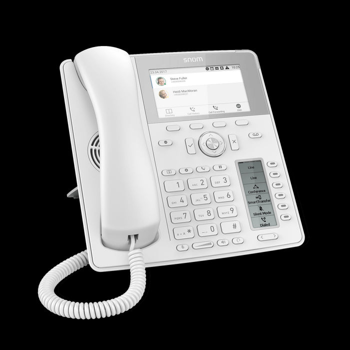 Snom D785 12-line Desktop SIP Phone in White - No PSU Included - Hi-Res 4.3