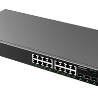 Grandstream GWN7802P: 16 Port Gigabit PoE+ Managed Switch | Network Device