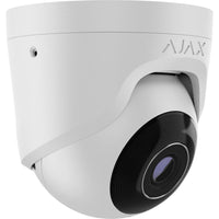 AJAX Security - 8MP IP White Turret Camera with a 2.8 mm Wide-view Lens | AJAX-TURRET-8MP-28-W
