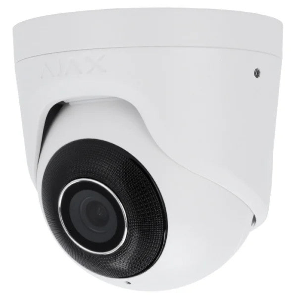 AJAX Security - 8MP IP White Turret Camera with a 2.8 mm Wide-view Lens | AJAX-TURRET-8MP-28-W