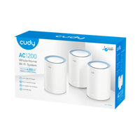 Cudy Dual Band 1200Mbps WiFi 5 Fast Ethernet Mesh 3 Pack | M1200 (3-Pack)