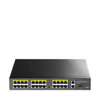 Cudy 24 Port Fast Ethernet PoE 290W 2 Gigabit 1SFP Switch | FS1026PS1