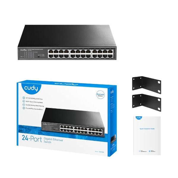 Cudy 24 Port Gigabit Unmanaged Desktop Switch | GS1024