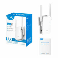 CUDY RE1800 WiFi 6 Mesh Range Extender | Dual Band 1800Mbps, Gigabit Ethernet - Extend Your Network at chavda.com