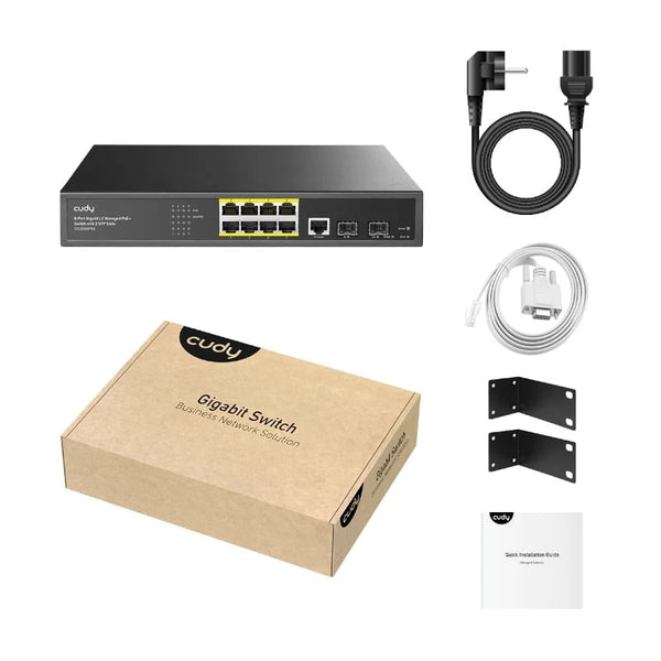 Cudy 8 Port Gigabit PoE 130W 2SFP Switch | GS2008PS2