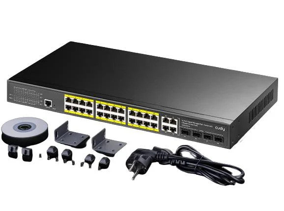 Cudy 24 Port Gigabit PoE 400W 4 Gigabit 4SFP Switch | GS2028PS4-400W