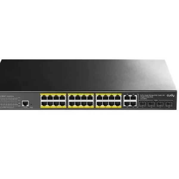 Cudy 24 Port Gigabit PoE 400W 4 Gigabit 4SFP Switch | GS2028PS4-400W