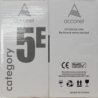 Acconet CAT5e Indoor Ethernet Cable 100m White CCA UTP Pull Box | CAT5-100