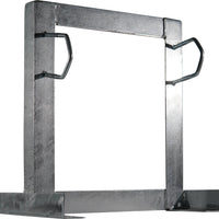 Square Wall Mount Brackets, 250mm Offset, 32-60mm, Two Clamp Galvanised-WB-SQ-250