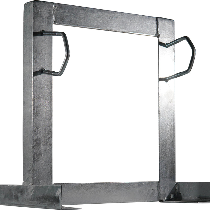 Square Wall Mount Brackets, 250mm Offset, 32-60mm, Two Clamp Galvanised-WB-SQ-250