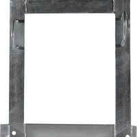Square Wall Mount Brackets, 250mm Offset, 32-60mm, Two Clamp Galvanised-WB-SQ-250