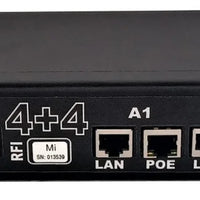Micro Instruments - 8 Channel Gigabit POE Injector with a remote management Ethernet Port-MI-POE-24-8GM-V2