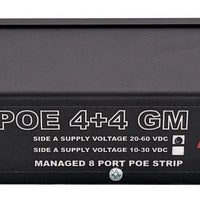 Micro Instruments - 8 Channel Gigabit POE Injector with a remote management Ethernet Port-MI-POE-24-8GM-V2
