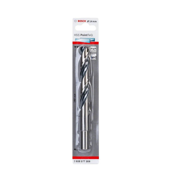 Bosch 14mm HSS PointTeQ Drill Bit - Reduced Shank - Metal Drilling - 2608577306