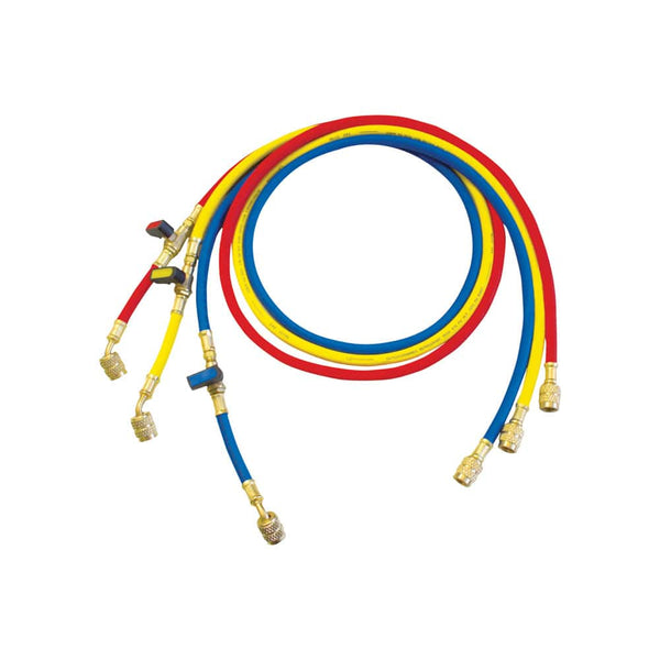 Rothenberger Pressure Hose Set Standard, 3Pc - 1/4"
Sae X 1500 - R22. R134A. R407C. R404A -  (SKU: 1500000024)