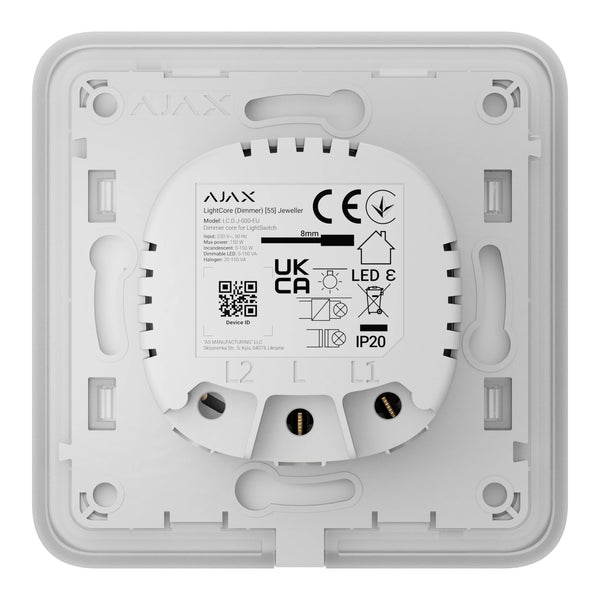 AJAX Security - Black SoloButton (Dimmer) | AJAX-SB-DIM-B