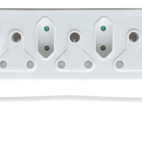 Acconet 10-Way Multiplug with 5x 16A SA and 4x 5A 2 Pin + 1 Round Socket | AC-MPLUG-SURGE-10