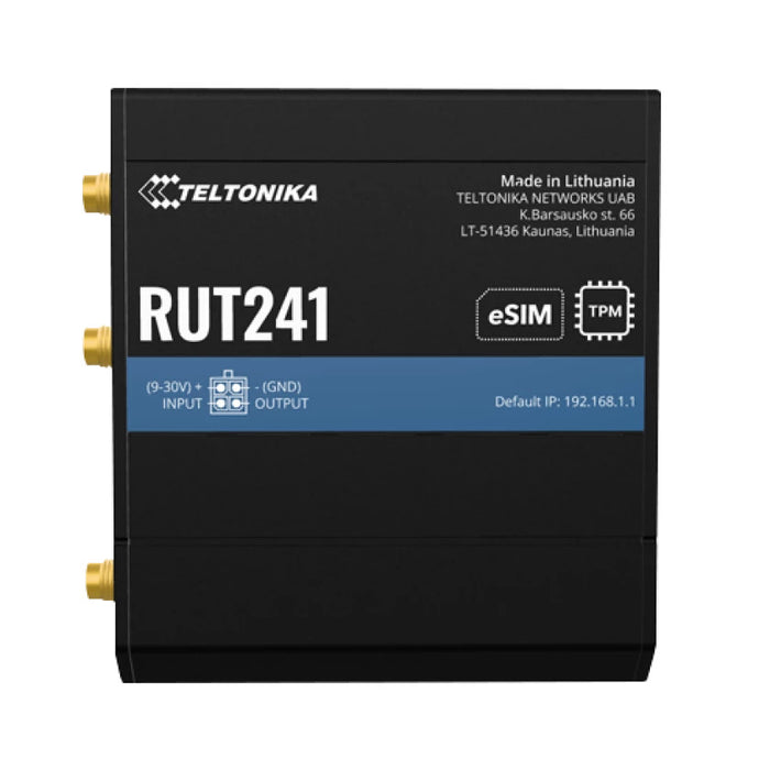 Teltonika eSIM LTE WiFi IoT Router with VPN | RUT241 eSIM-TTK-RUT241-E