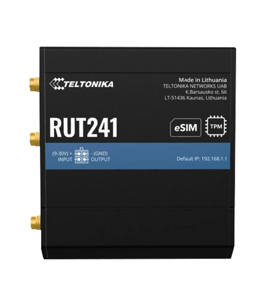 Teltonika eSIM LTE WiFi IoT Router with VPN | RUT241 eSIM-TTK-RUT241-E