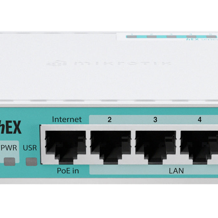 MikroTik hEX (E50UG) - Desktop Router with 5 Gb and 1 USB port-MT-RBE50UG