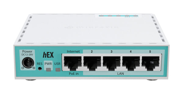 MikroTik hEX (E50UG) - Desktop Router with 5 Gb and 1 USB port-MT-RBE50UG