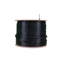 CAT6 Outdoor Ethernet Cable - UV Resistant Black Solid Copper 305m Spool | chavda.com