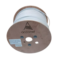 Acconet CAT6 Indoor Ethernet Cable 500m White Solid Copper UTP Roll | CAT6-500-SC-CAT6-500-SC