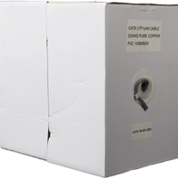 Essential CAT6 Indoor Ethernet Cable 100m Grey Solid Copper UTP Pull Box | CAT6-100-SC-GEN-CAT6-100-SC-GEN