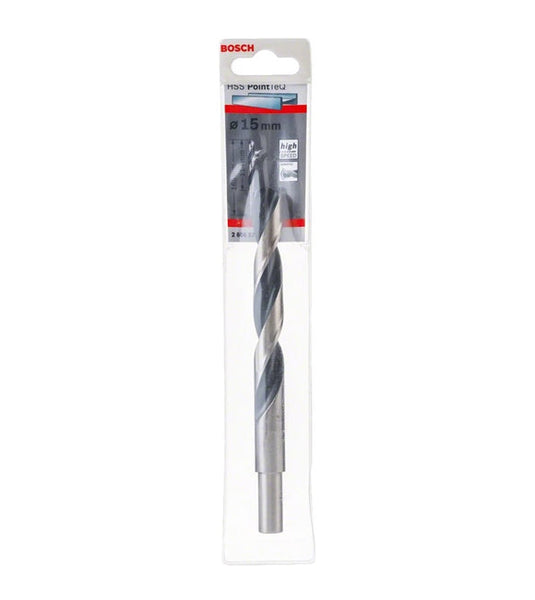 Bosch HSS PointTeQ 15mm Drill Bit - Reduced Shank - Metal, Wood, Plastic