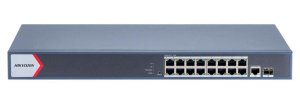 Hikvision 16 Port Gigabit Smart POE Switch DS-3E1518P-EI - image 1