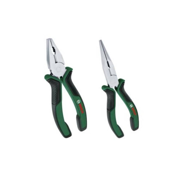 Bosch Pliers Set - 2-Piece, General Purpose Pliers with Green Handles