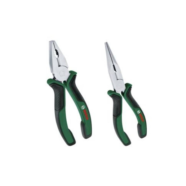 Bosch Pliers Set - 2-Piece, General Purpose Pliers with Green Handles