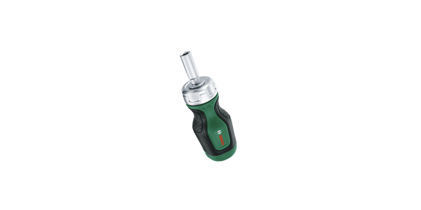 Bosch Stubby Ratchet Screwdriver With 6 Bits (Magazine 1) - 1600A027PK