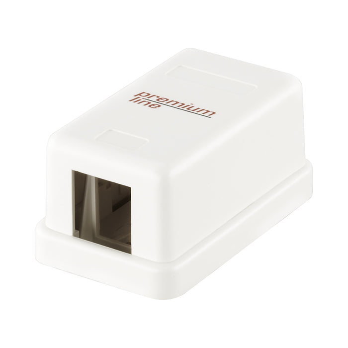 CAT6 PREMIUM LINE UNPOPULATED SURFACE MOUNT SHELL - NET-WALLBOX-UNPOP