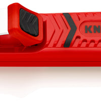KNIPEX 16 20 165 SB Stripping Tool with scalpel blade shock-resistant plastic body 165 mm - KNI1620165SB