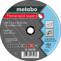 Metabo Flexiarapid Super INOX Cutting Disc 230mm - Stainless Steel