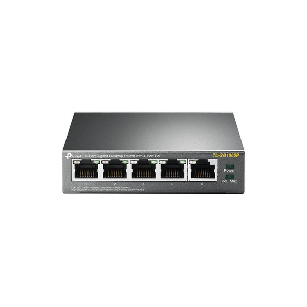 TP-Link 5-Port Gigabit Desktop Switch with 4-Port PoE+ | TL-SG1005P-TP-SG1005P