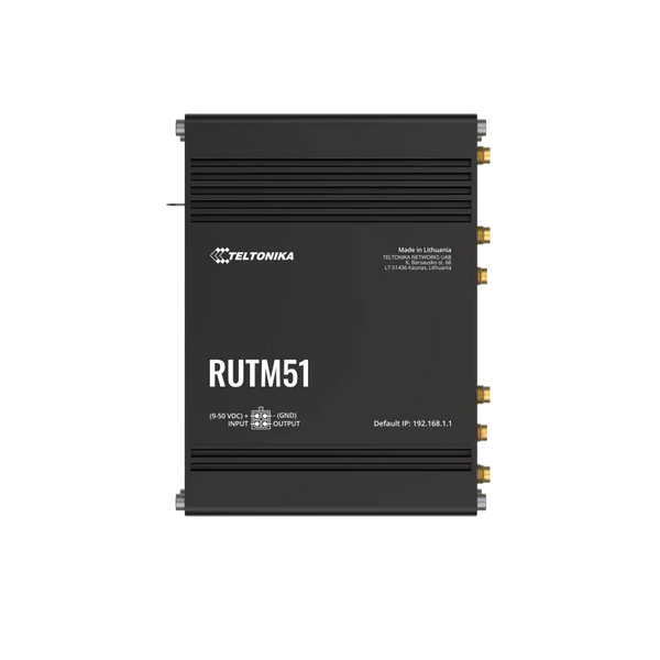 Teltonika Industrial 5G Dual SIM Router | RUTM51-TTK-RUTM51