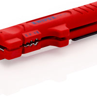 KNIPEX 16 64 125 SB Stripping Tool for flat and round cable  125 mm - KNI1664125SB