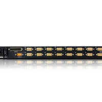ATEN 16-Port 19'' VGA LCD Integrated USB/PS2 Combo KVM with an Extra Console port and USB peripheral support W/(USKB/SPKB)/W/(US-CL5716N