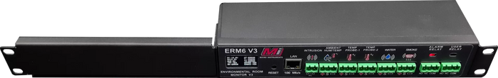 Micro Instruments – Rack Mount Server Room Environmental Monitor-MI-SNSR-ERM-6