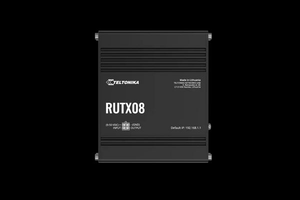 Teltonika 4-Port Industrial Ethernet Router | RUTX08