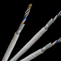 ACCONET CAT6 STP Ethernet Cable: Shielded, 100m White LAN Cable for Indoor Networks