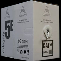 Acconet CAT5e Indoor Ethernet Cable 100m White CCA STP Pull Box | CAT5-100-SC-STP
