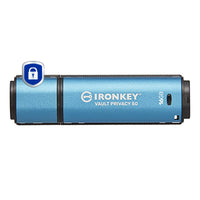 Kingston 16GB IronKey Vault Privacy 50 AES-256 Encrypted FIPS 197-IKVP50/16GB