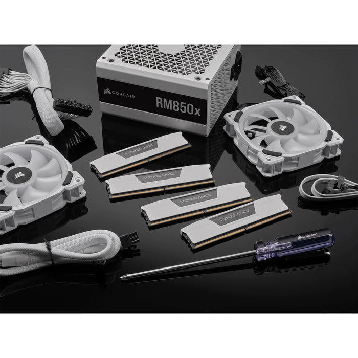 Corsair VENGEANCE® 32GB (2 x 16GB) DDR5 DRAM 5200 C40 Memory Kit; 40-40-40-77; 1.25V; Intel XMP White. .